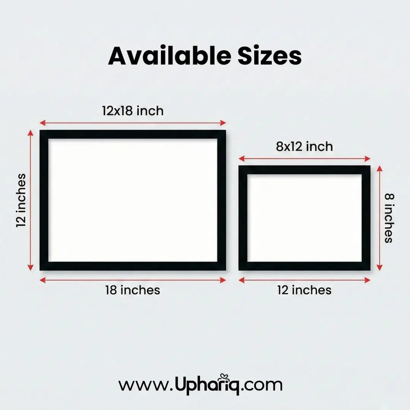 Japanese Red Sun Wall Art Poster & Photo Frame – Pagoda Design | 8x12 & 12x18 Inch