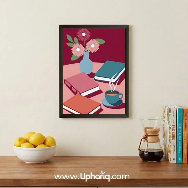 books-coffee-wall-art-living-room-display.webp